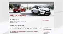 Desktop Screenshot of linder.at